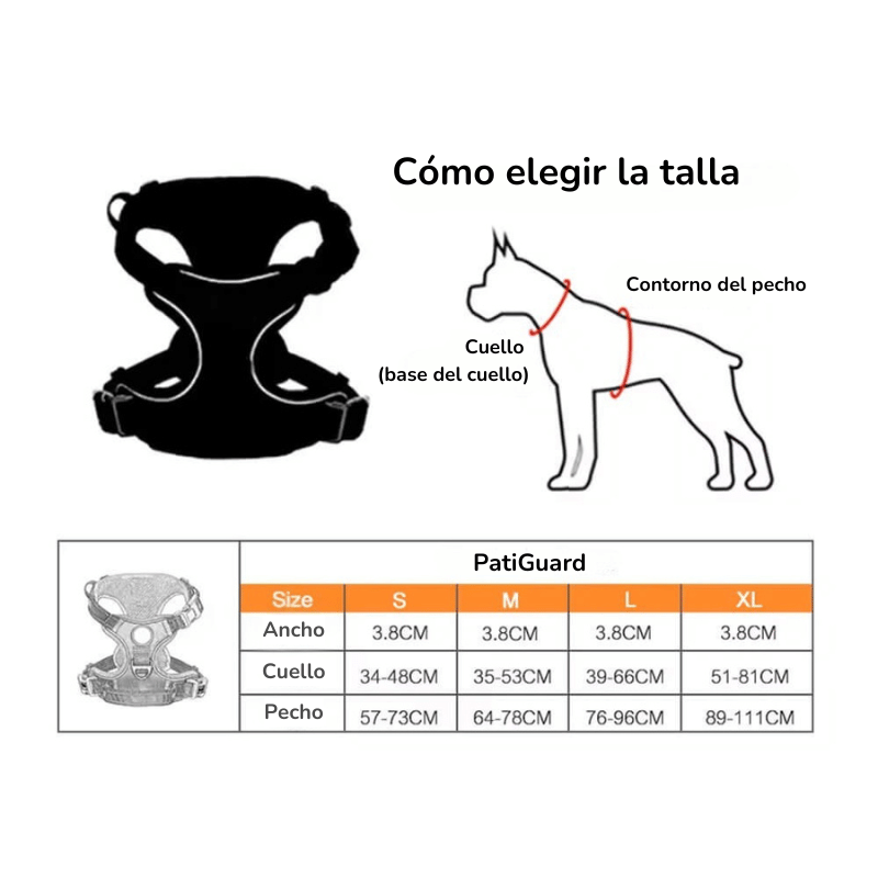 PatiGuard – Pack de Arnés de Seguridad para Perros